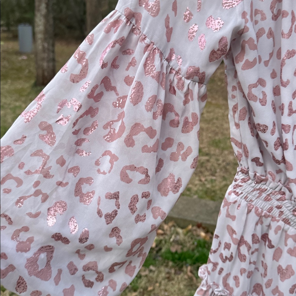 Buddy Love light blush pink ruffled neckline blouse - Picture 7 of 8
